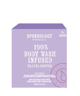 SPONGOLOGY TRAVEL BUFFER - LAVENDER 5+ washes, 43g