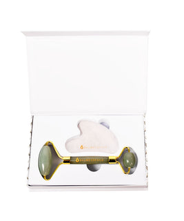 Jade Roller & Gua Sha Tool - Facial Massage Set