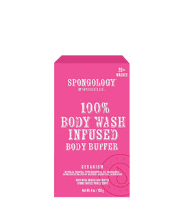 SPONGOLOGY BODY BUFFER - GERANIUM 20+ washes, 120g