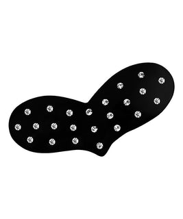 Heart Shaped Black Barrette with Crystals