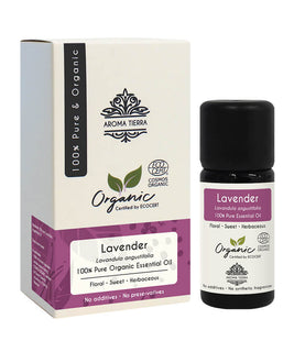 Organic Lavender Essential Oil - 10ml - by Aroma Tierra