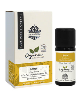 Organic Lemon Essential Oil - 10ml - by Aroma Tierra