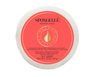 Spongette Travel Buffer - PAPAYA YUZU 5 washes