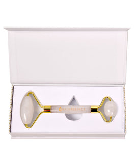 White Quartz Roller Facial Massage - Single | ELUXURA