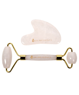  Quartz Roller & Gua Sha Tool - Facial Massage Set