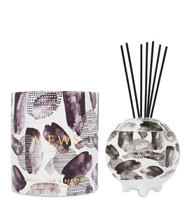 Smoked Oud & Bergamot Diffuser - 350ml - by Mews Collective Candles And Home Fragrances