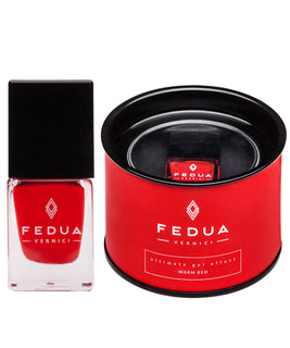 Fedua Ultimate Gel Effect Nail Paint - Warm Red | BALMESSENCE
